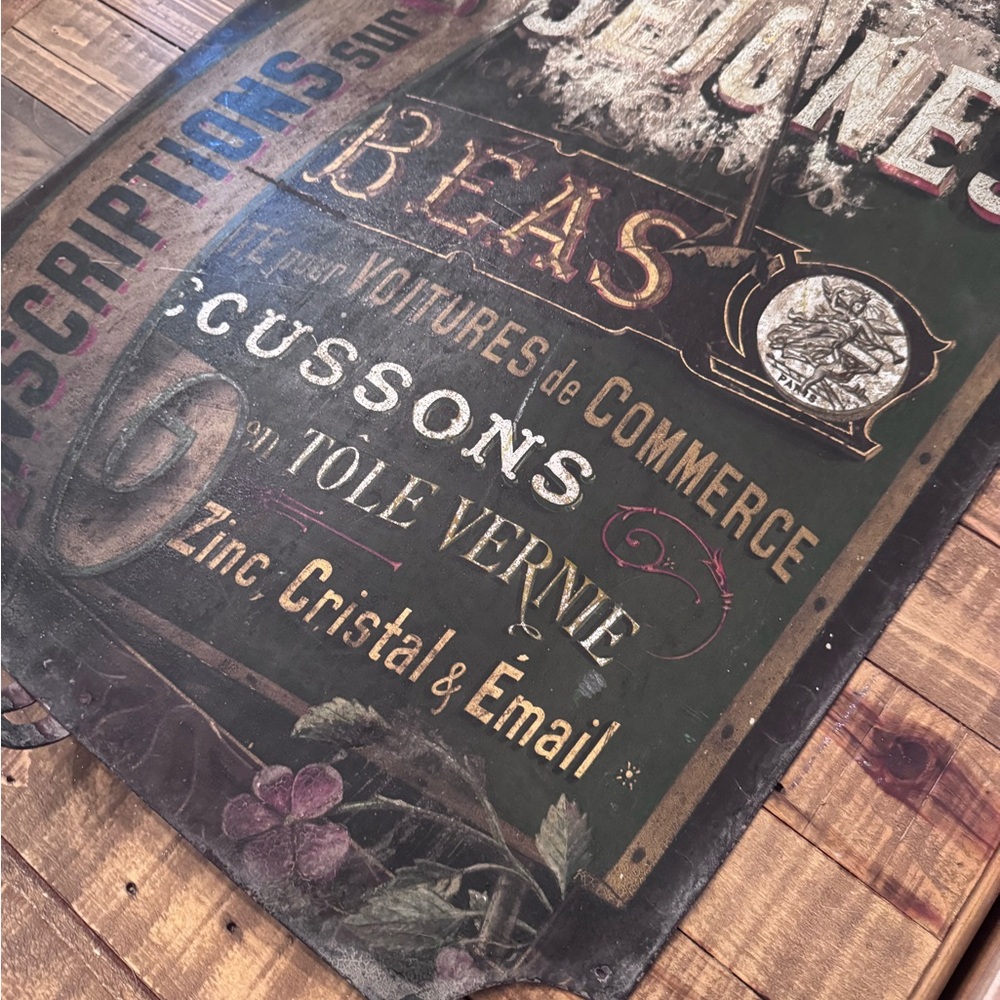 Authentic French Metal Sign - Picture 3 of 4